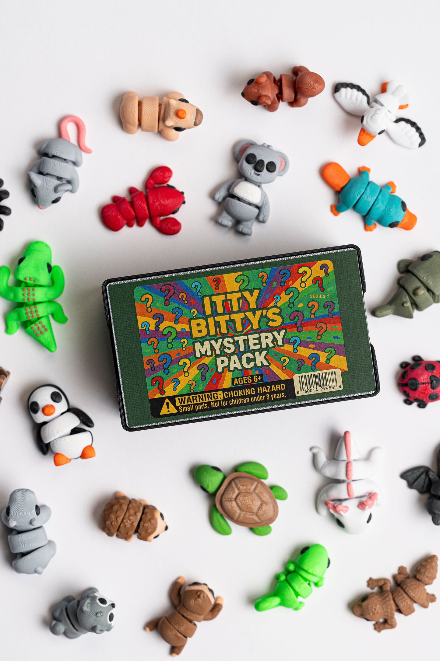 ❓Itty Bitty Mystery Pack – 10 Mini Articulated Fidget Toys for Kids(Random Surprise Set)