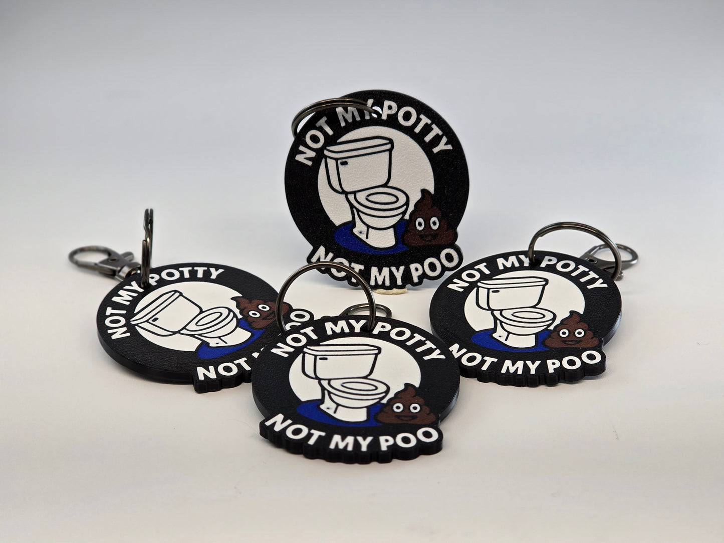 "Emotional Baggage Fee Applies" – ‘Not My Poo’ Keychain