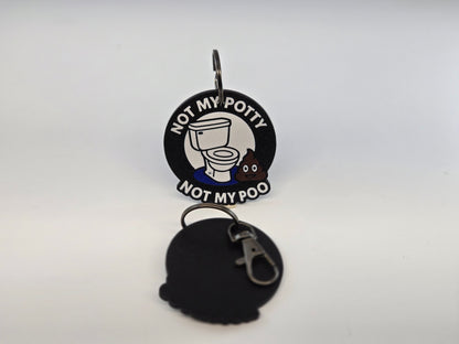 "Emotional Baggage Fee Applies" – ‘Not My Poo’ Keychain