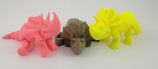 3d Printed Flexi Triceratops