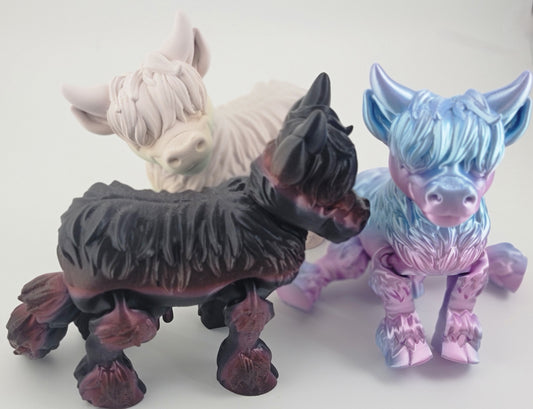 3d Printed Highland Cow
