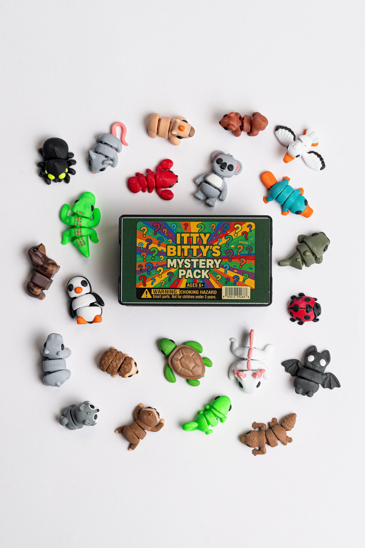 ❓Itty Bitty Mystery Pack – 10 Mini Articulated Fidget Toys for Kids(Random Surprise Set)